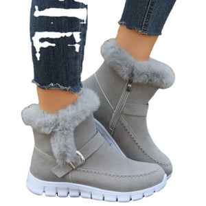 Winter Women Fur Warm Snow Boots Casual Shoes New Short Plush Suede