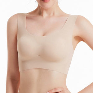 Thin Push Up Vest Bra /Women Ice Silk Seamless Underwear