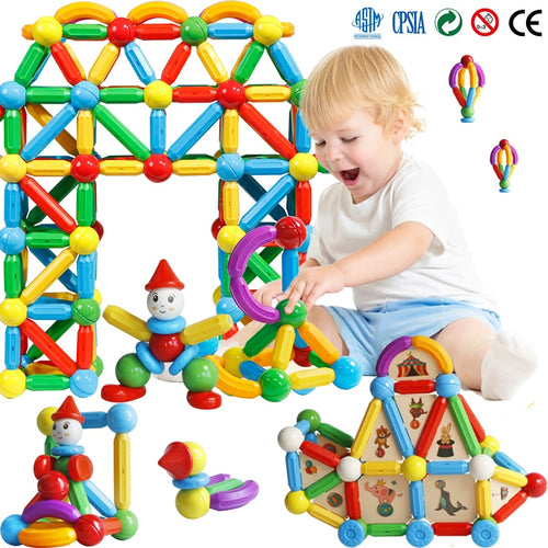Magnetic Stick Building Blocks Game Big Size Construction & Educational Toy For Kids Gift